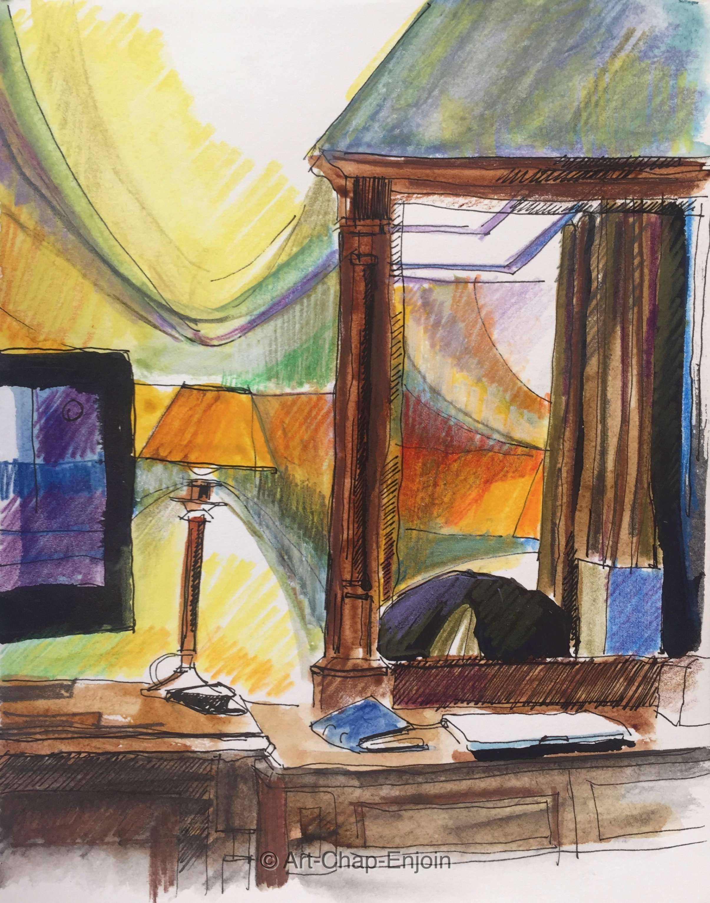 ACE.437-tv lamp and mirror 170703-2-wm